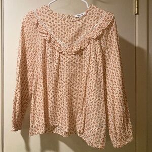 Madewell Blouse - floral orange